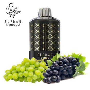 Одноразова електронна сигарета Elf Bar COMBO Green Grape & Grape 25000 тяг