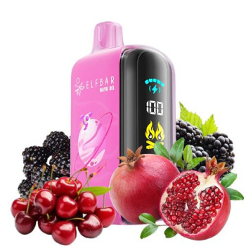 Одноразова електронна сигарета Elf Bar Raya D3 Blackberry Pomegranate Cherry 25000 тяг
