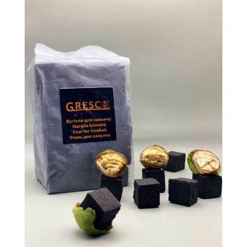 Вугілля горіхове Gresco 1 кг 72 шт