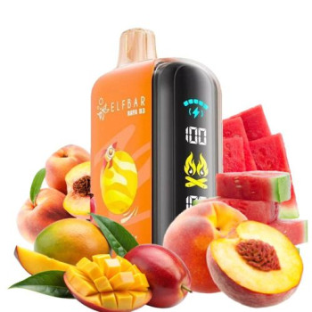 Одноразова електронна сигарета Elf Bar Raya D3 Mango Peach Watermelon 25000 тяг