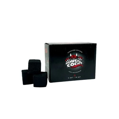 Уголь кокосовый Monster Coco 0.5 кг (36 шт)