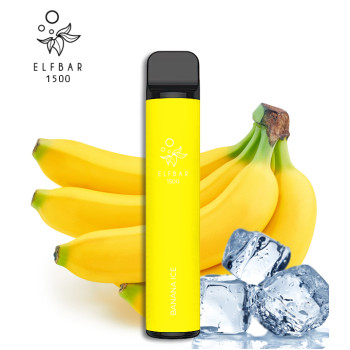Одноразова електронна сигарета Elf Bar Banana Ice 1500 тяг