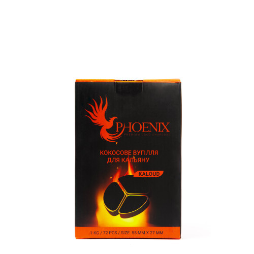 Уголь кокосовый Phoenix под калауд 1 кг 72 шт