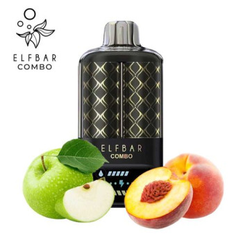 Одноразова електронна сигарета Elf Bar COMBO Apple & Juicy Peach 25000 тяг