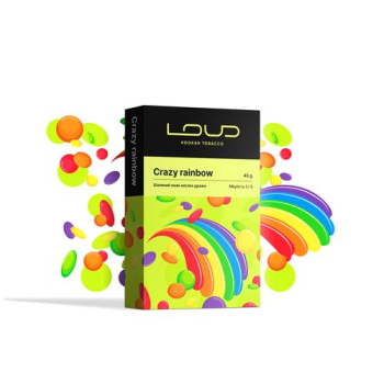 Табак для кальяна Loud Medium Crazy Rainbow 40 г