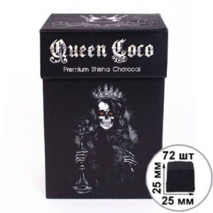 Вугілля кокосове Queen Coco 1 кг 72 шт