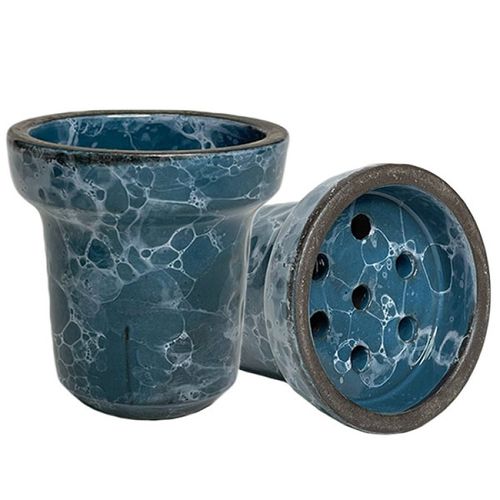 Глиняная чаша Splash Glaze Blue