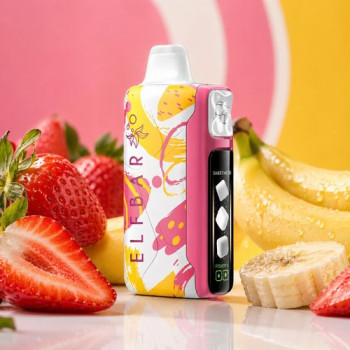 Одноразовая электронная сигарета Elf Bar Sweet King Strawberry Banana 30000 тяг