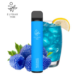 Одноразова електронна сигарета Elf Bar Blue Razz Lemonade 1500 тяг