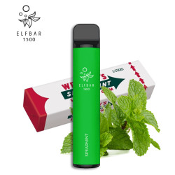 Одноразова електронна сигарета Elf Bar Spearmint 1500 тяг