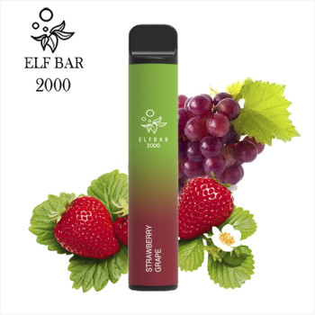 Одноразовая электронная сигарета Elf Bar TE Strawberry Grape 2000 тяг